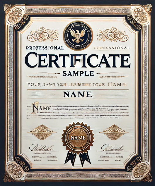 Sample Certificate